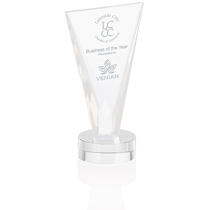 Custom Valiant Crystal Award - 9 inches