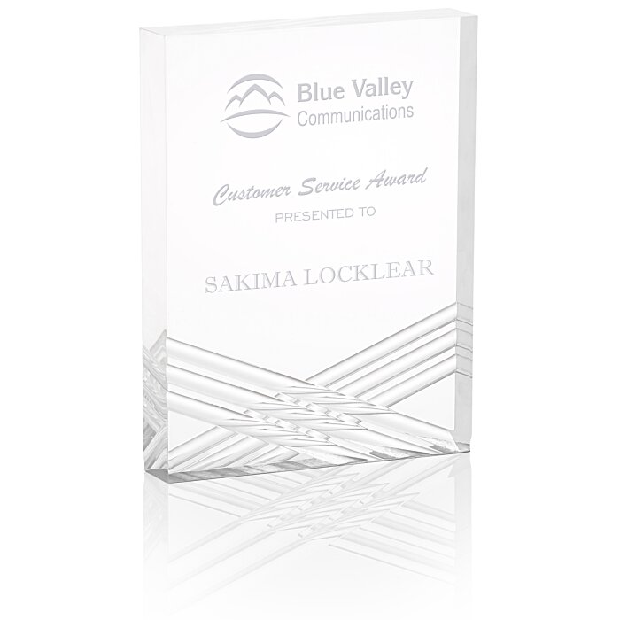 Custom Chestham Acrylic Award - 8 inches