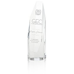 Custom Barrhaven Crystal Award - 8 inches