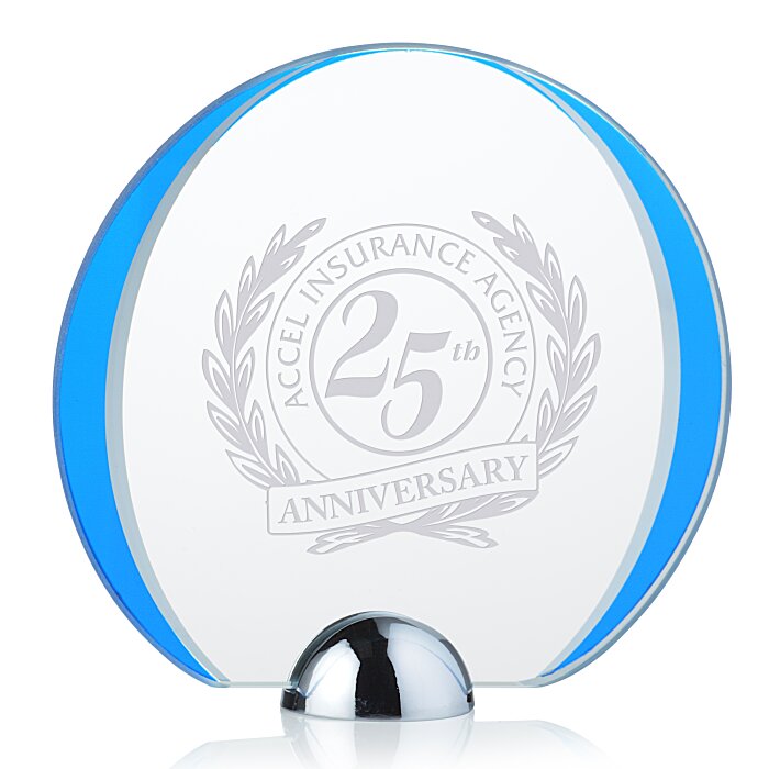 Custom Cardinal Starfire Award - 5 inches