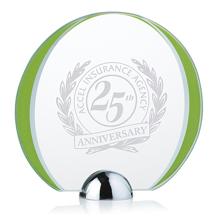 Custom Cardinal Starfire Award - 5 inches