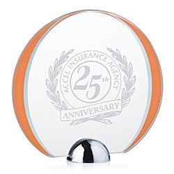 Custom Cardinal Starfire Award - 5 inches