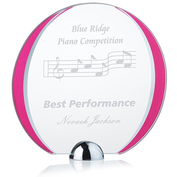 Custom Cardinal Starfire Award - 7 inches