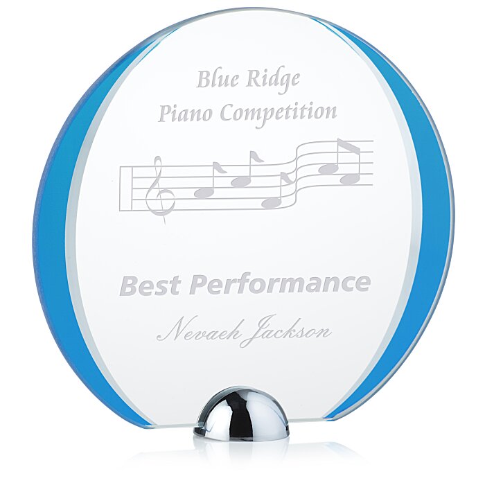 Custom Cardinal Starfire Award - 7 inches