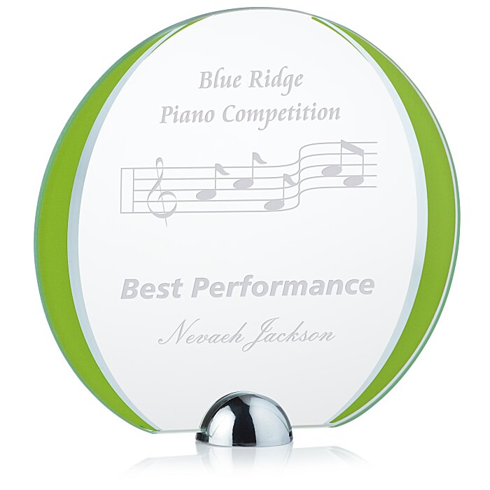 Custom Cardinal Starfire Award - 7 inches