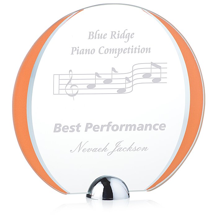 Custom Cardinal Starfire Award - 7 inches