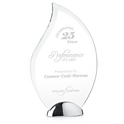 Custom Superior Flame Starfire Award - 7 inches