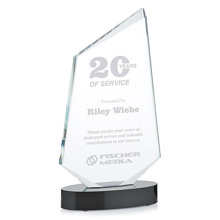 Custom Transcendence Starfire Award - 8 inches
