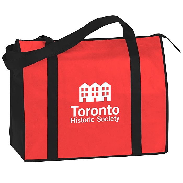 Custom Non-Woven Zippered Convention Tote