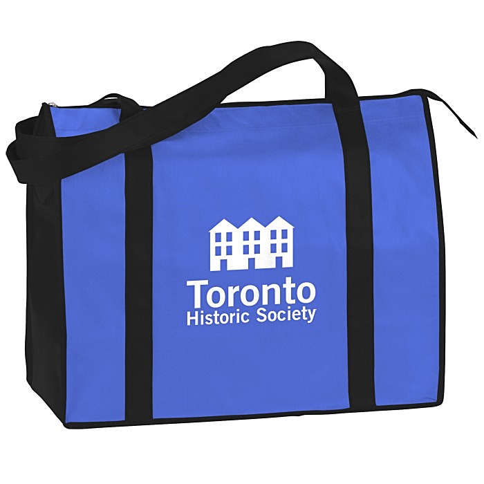 Custom Non-Woven Zippered Convention Tote