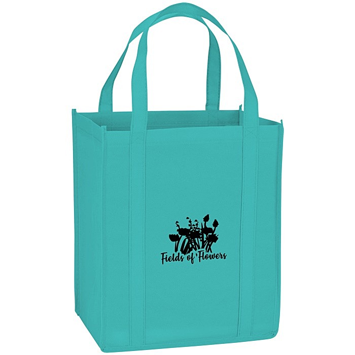 Custom Reusable Grocery Bag - 13 inches x 12 inches