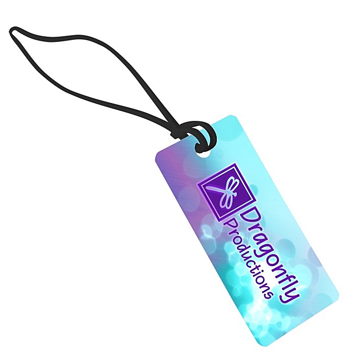 Custom Rectangle POLYspectrum Bag Tag - Opaque
