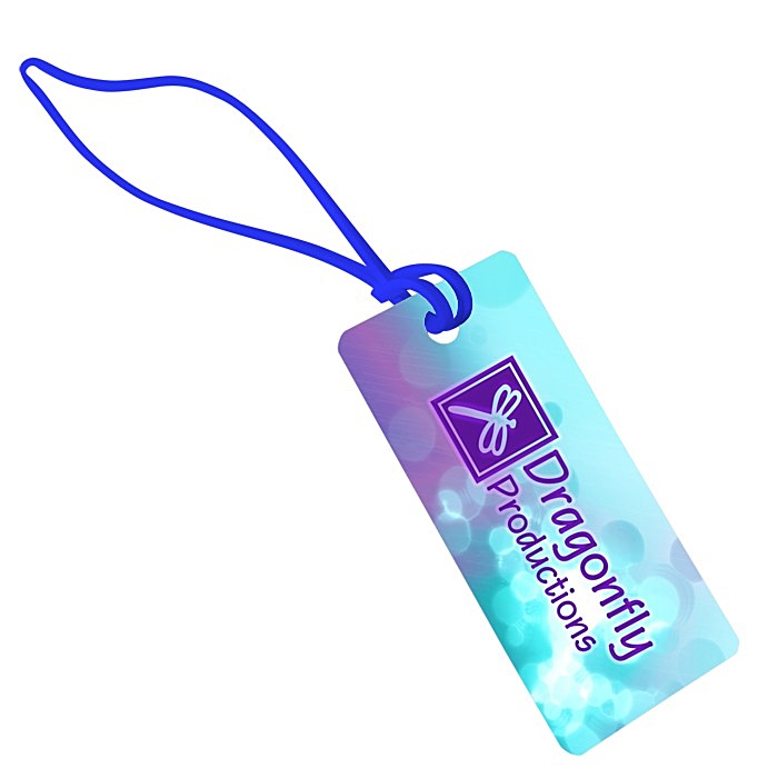 Custom Rectangle POLYspectrum Bag Tag - Opaque