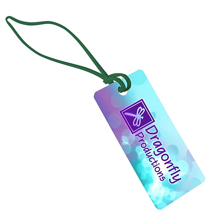 Custom Rectangle POLYspectrum Bag Tag - Opaque