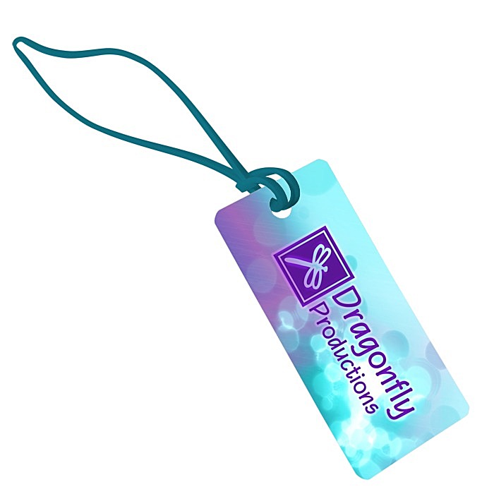 Custom Rectangle POLYspectrum Bag Tag - Opaque