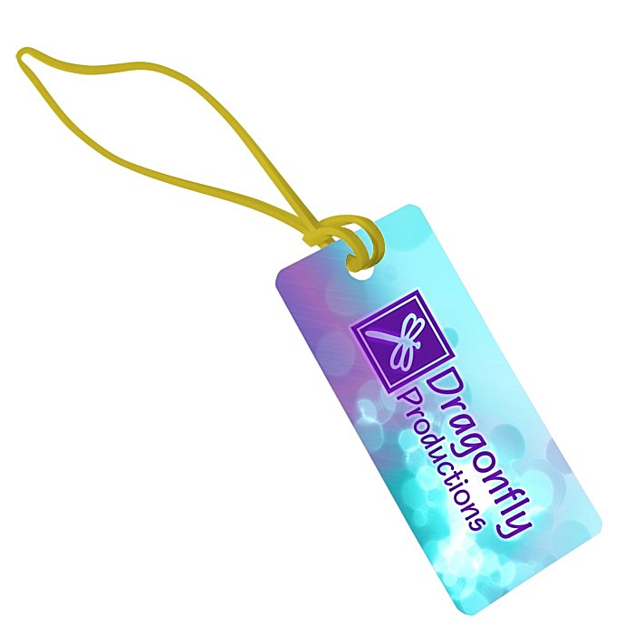 Custom Rectangle POLYspectrum Bag Tag - Opaque