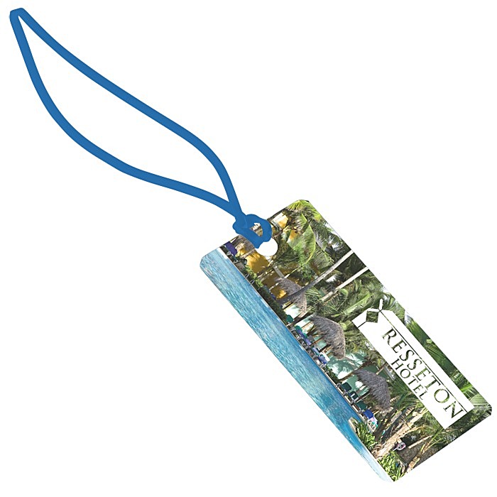 Custom Rectangle POLYspectrum Bag Tag - Translucent