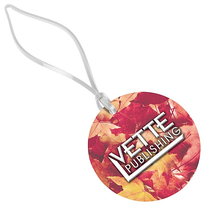 Custom Round POLYspectrum Bag Tag - Opaque