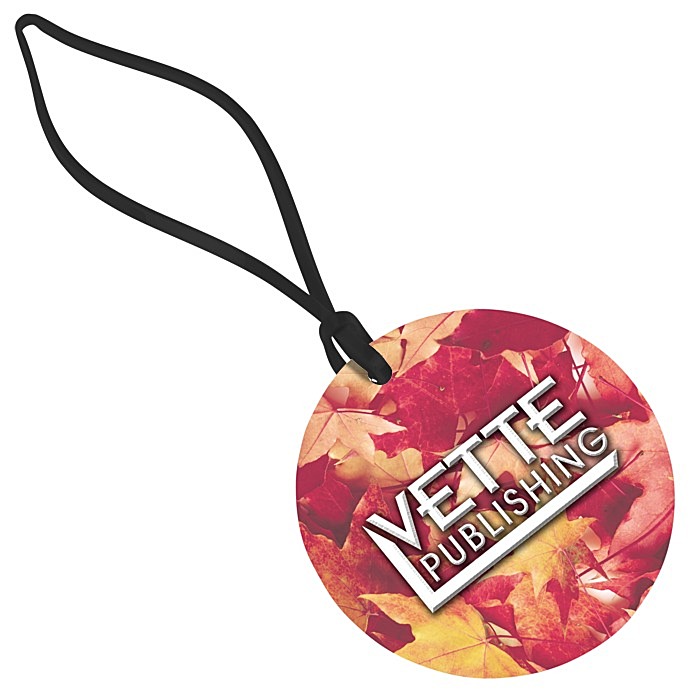Custom Round POLYspectrum Bag Tag - Opaque