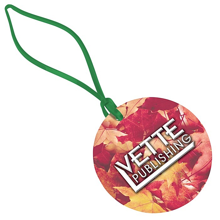 Custom Round POLYspectrum Bag Tag - Opaque