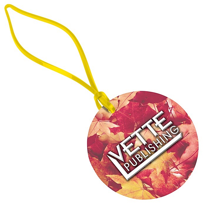 Custom Round POLYspectrum Bag Tag - Opaque
