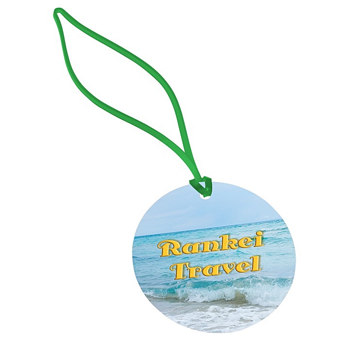 Custom Round POLYspectrum Bag Tag - Translucent