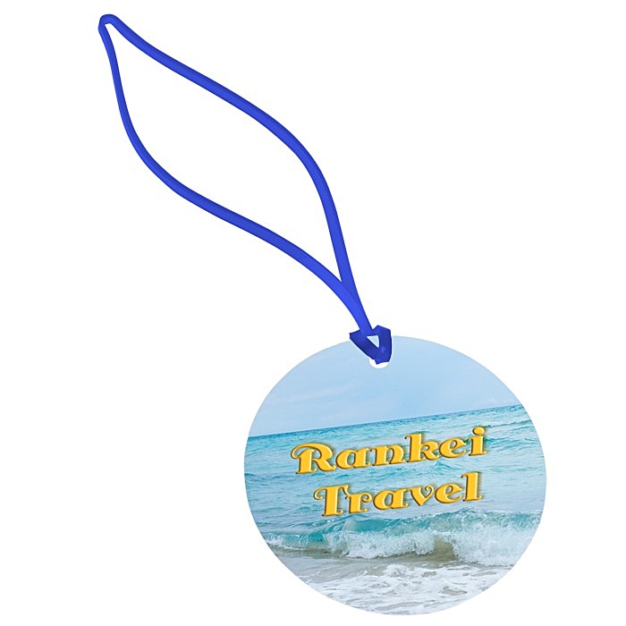 Custom Round POLYspectrum Bag Tag - Translucent
