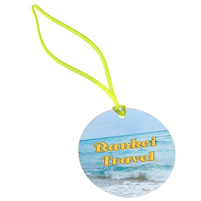 Custom Round POLYspectrum Bag Tag - Translucent