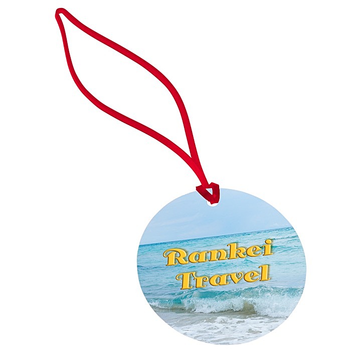 Custom Round POLYspectrum Bag Tag - Translucent