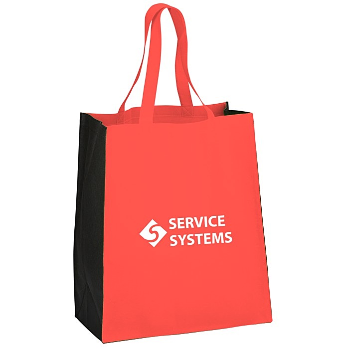 Custom Non-Woven Jumbo Grocery Tote - 24 hr