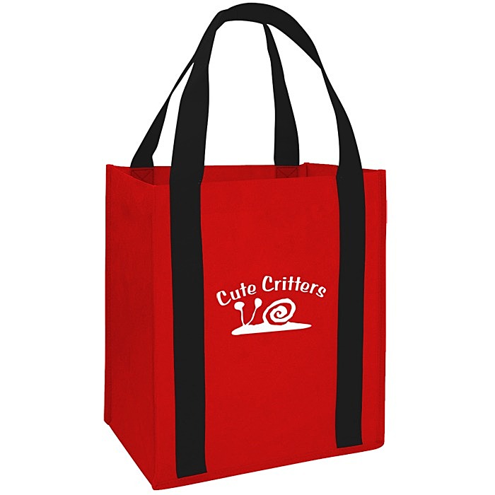 Custom Grande Printed Shopping Tote - 14 inches x 12 1/2 inches