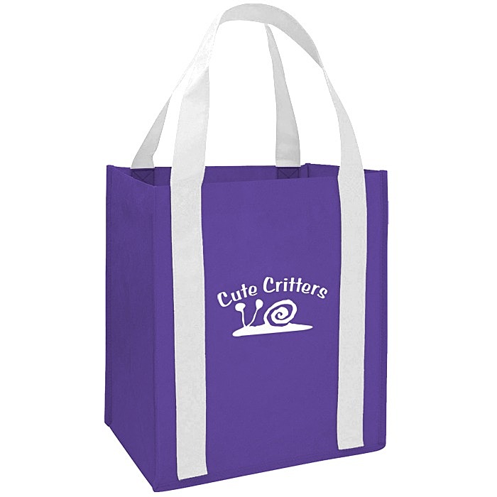 Custom Grande Printed Shopping Tote - 14 inches x 12 1/2 inches