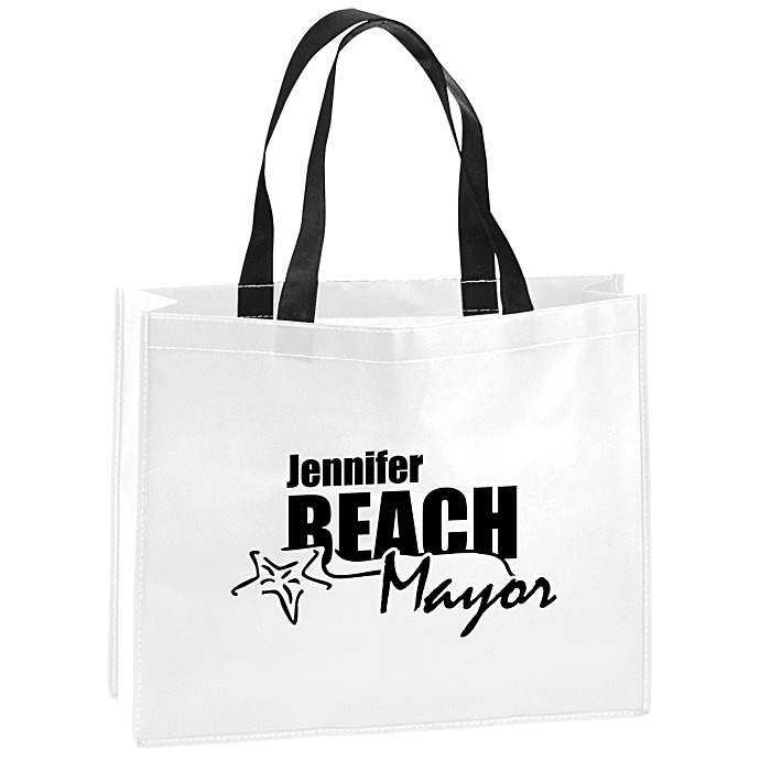 Custom Raindance Laminated Tote Bag - 12 3/4 inches x 16 1/8 inches