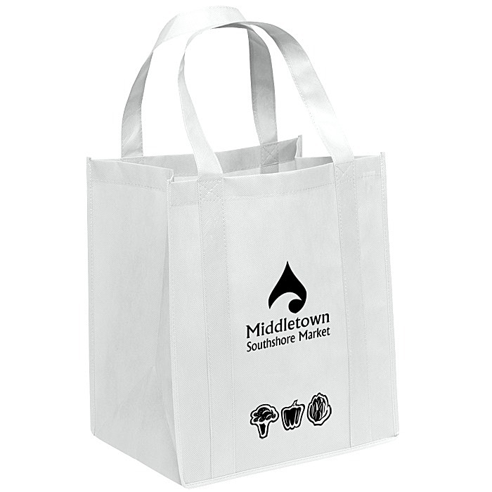 Custom Veggie Print Big Thunder Tote - 15 inches x 13 inches