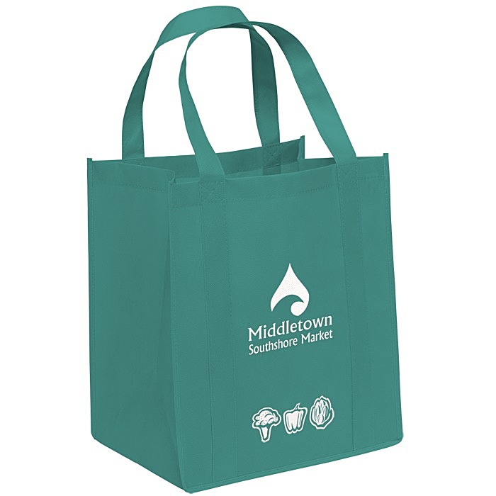Custom Veggie Print Big Thunder Tote - 15 inches x 13 inches