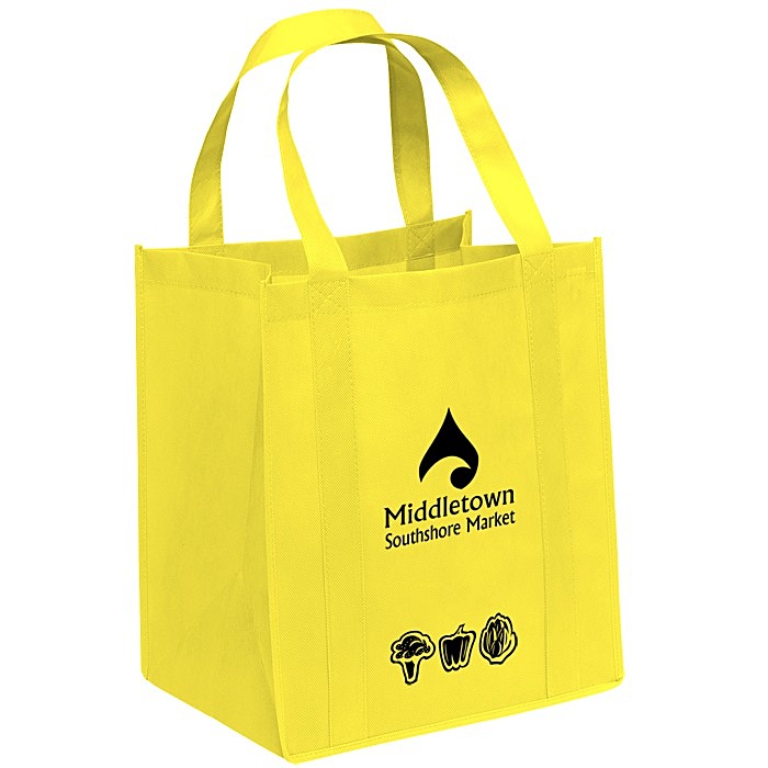 Custom Veggie Print Big Thunder Tote - 15 inches x 13 inches
