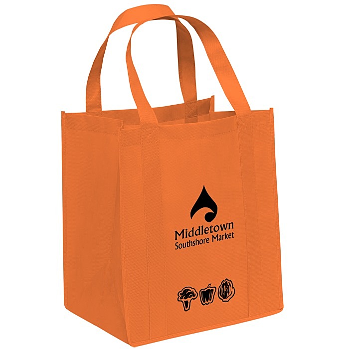Custom Veggie Print Big Thunder Tote - 15 inches x 13 inches