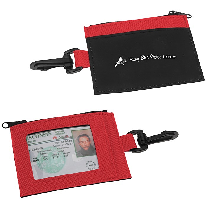 Custom Zip Pouch ID Holder - Colours