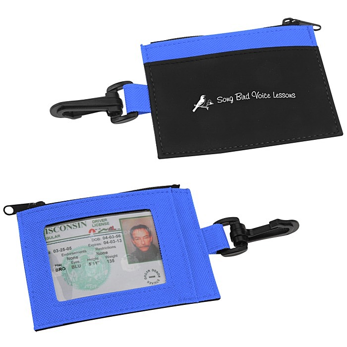 Custom Zip Pouch ID Holder - Colours