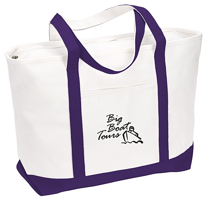 Custom Large Heavyweight Cotton Canvas Tote
