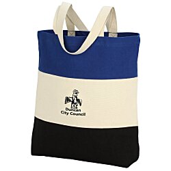 Custom Tri-Colour Cotton Tote