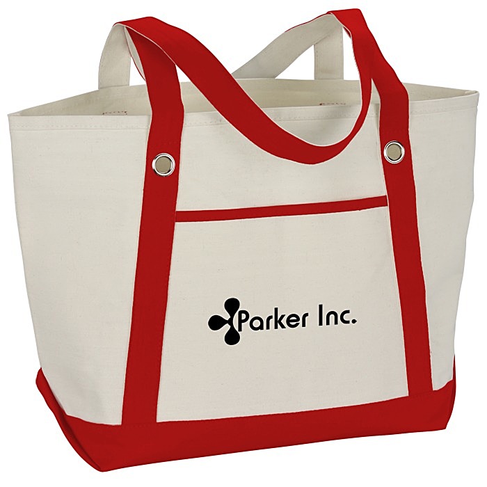 Custom Canvas 12-oz Sailing Tote - 13 inches x 20 1/2 inches