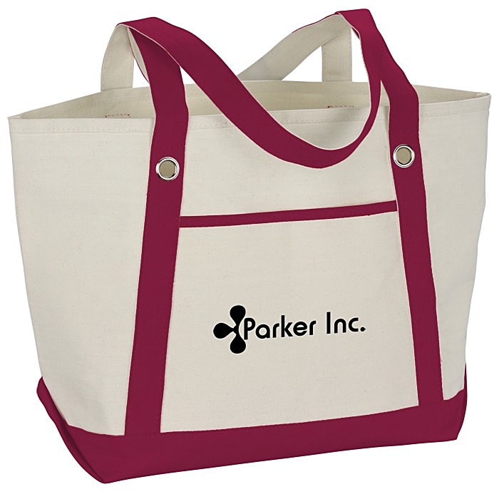 Custom Canvas 12-oz Sailing Tote - 13 inches x 20 1/2 inches