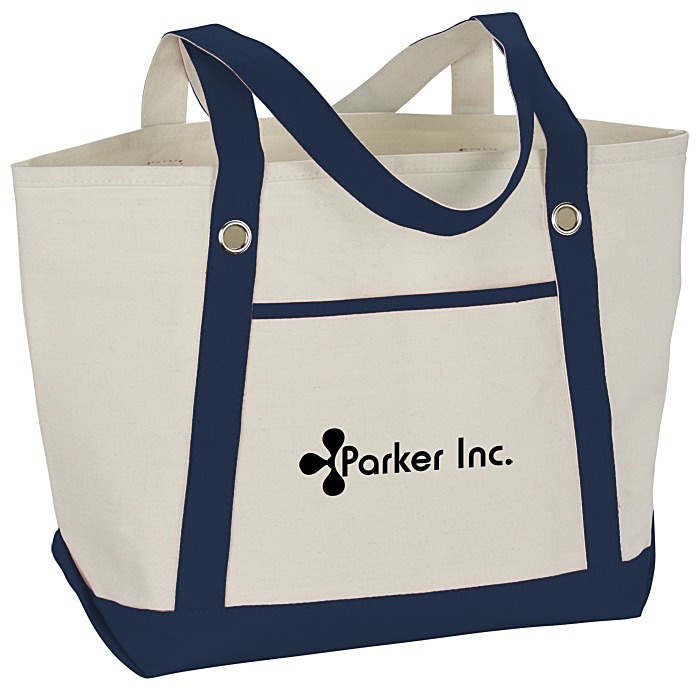 Custom Canvas 12-oz Sailing Tote - 13 inches x 20 1/2 inches