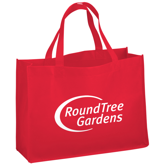 Custom Promotional Tote - 12 inches x 16 inches - 18 inches Handles