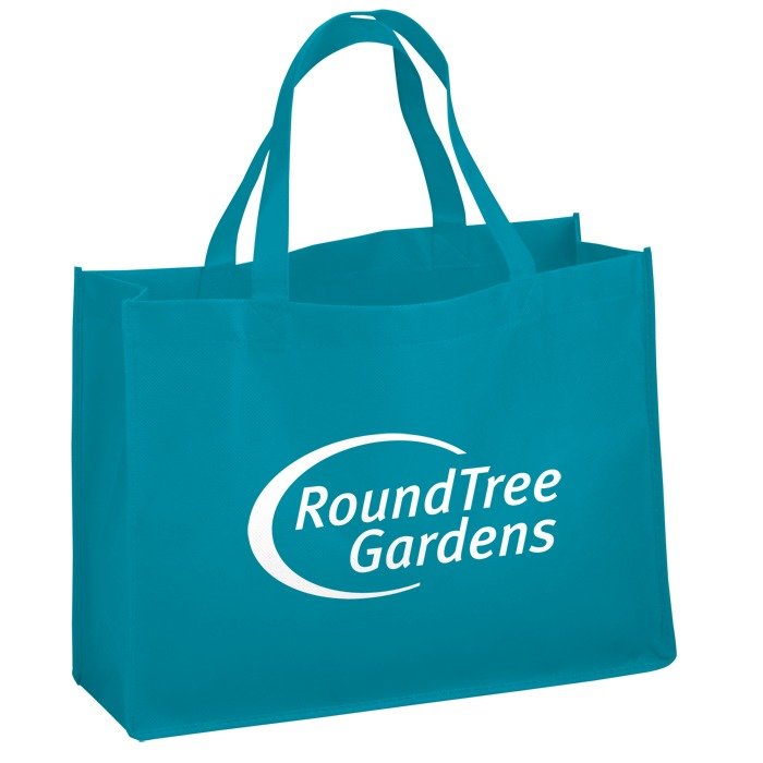 Custom Promotional Tote - 12 inches x 16 inches - 18 inches Handles