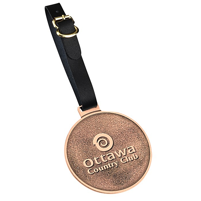 Custom Classic Golf Bag Tag - Round