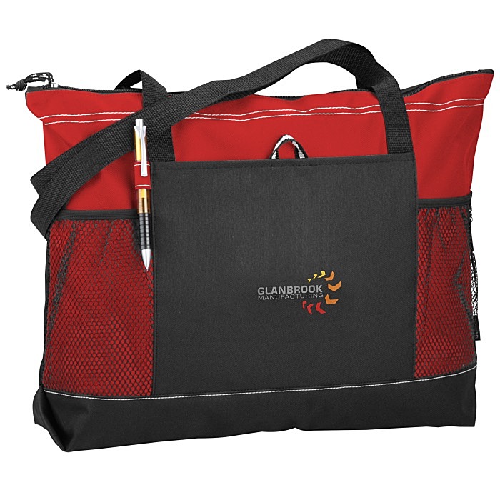 Custom Select Zippered Tote - Embroidered