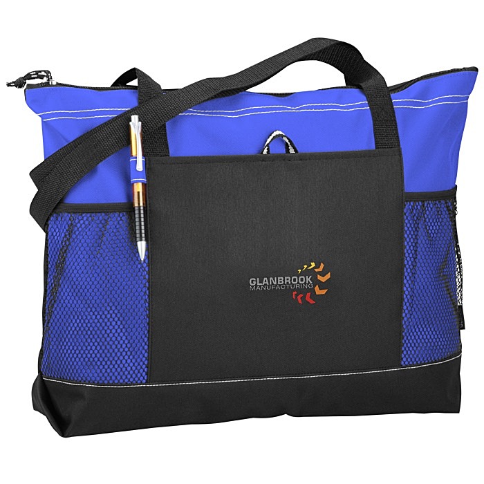 Custom Select Zippered Tote - Embroidered