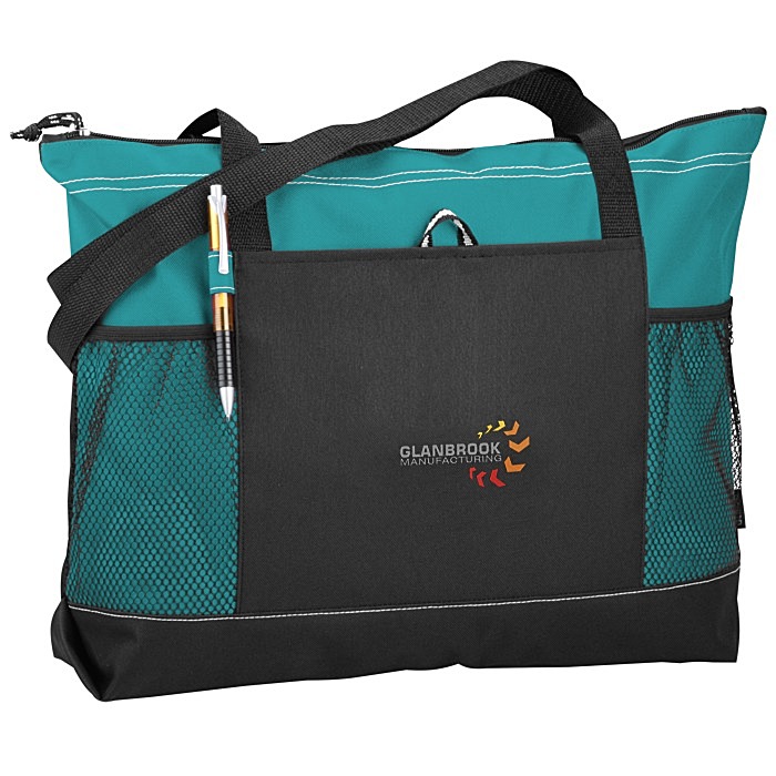 Custom Select Zippered Tote - Embroidered